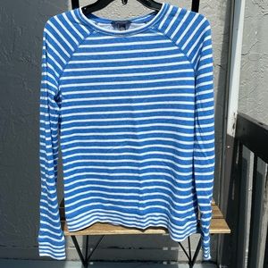 Tommy Hilfiger long sleeve blue striped shirt size small